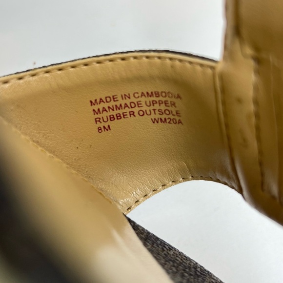 Michael Kors Womens Berkley Espadrille Wedge Sandals Sz 8M Tried On Only! No Box - Picture 10 of 13